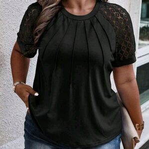 Womens Lace Sleeve Shirt